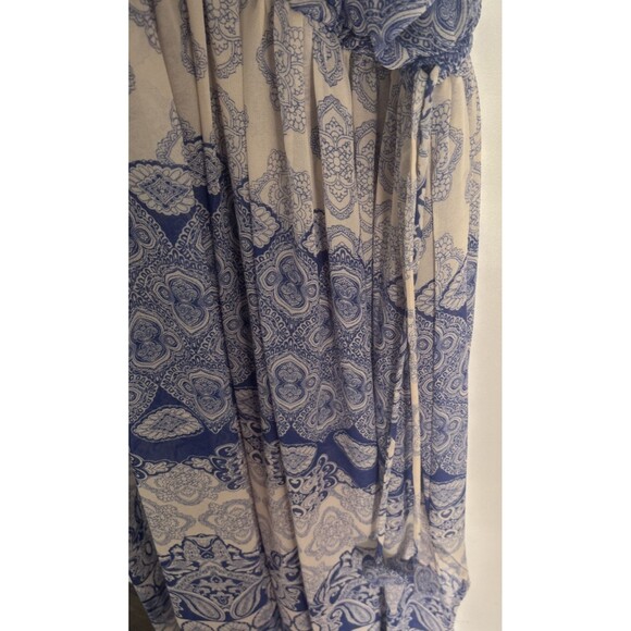 MISA Los Angeles Farah Cold-Shoulder Chiffon Maxi Size XS/S Romantic Boho - Picture 7 of 9